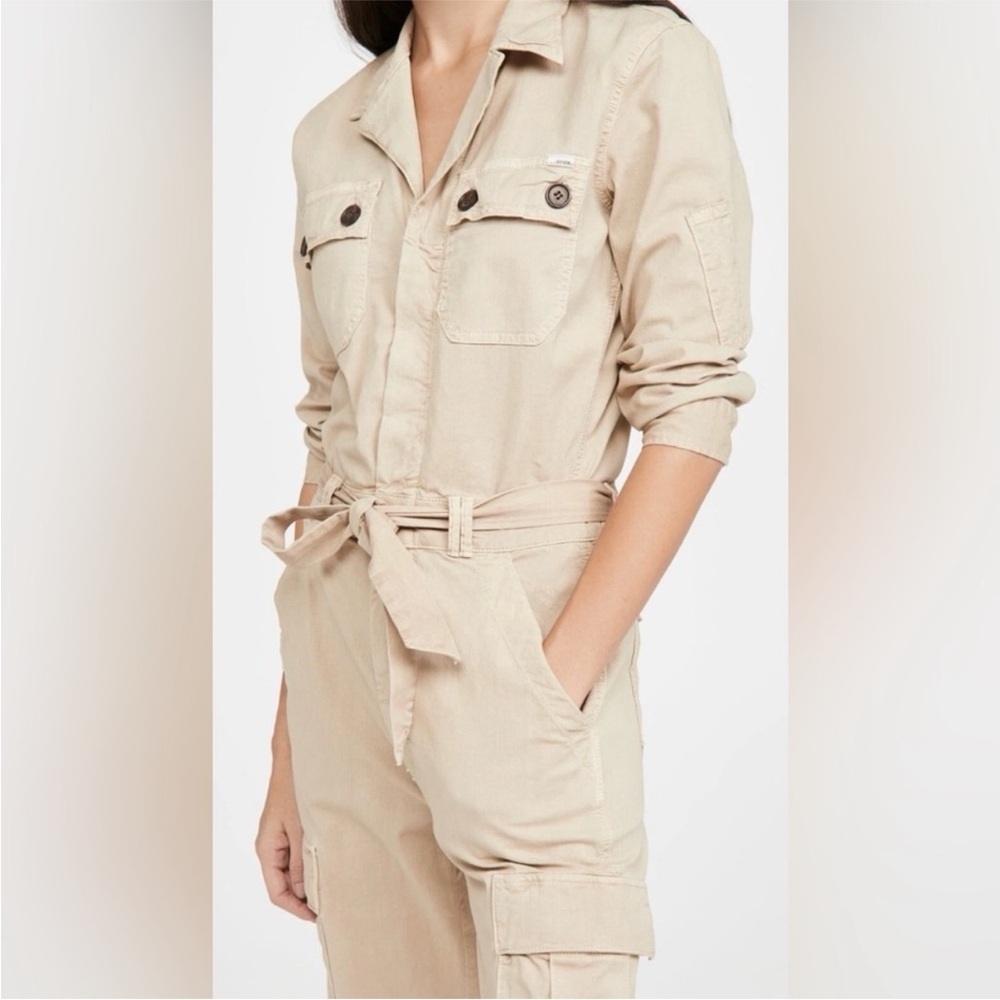 Mother Jumpsuit The Cargo Fixer In Medium Khaki View 4